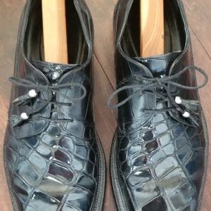 mens genuine alligator shoes size 12